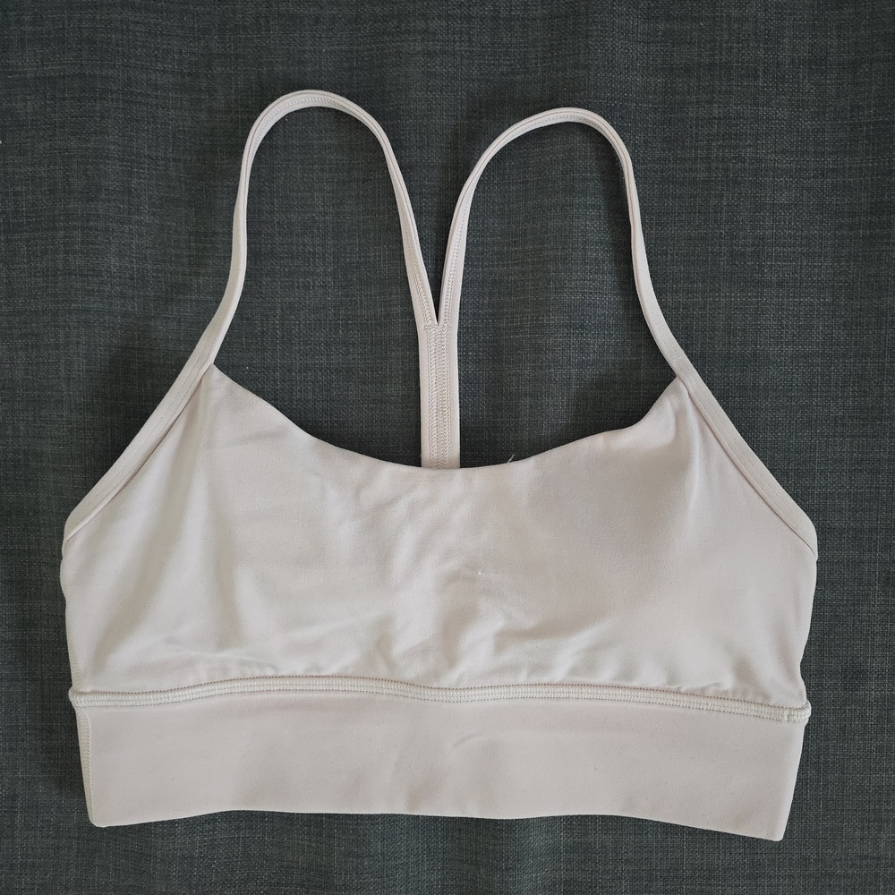 Lululemon Athletica STRAWBERRY MILK Flow Y Sports Bra